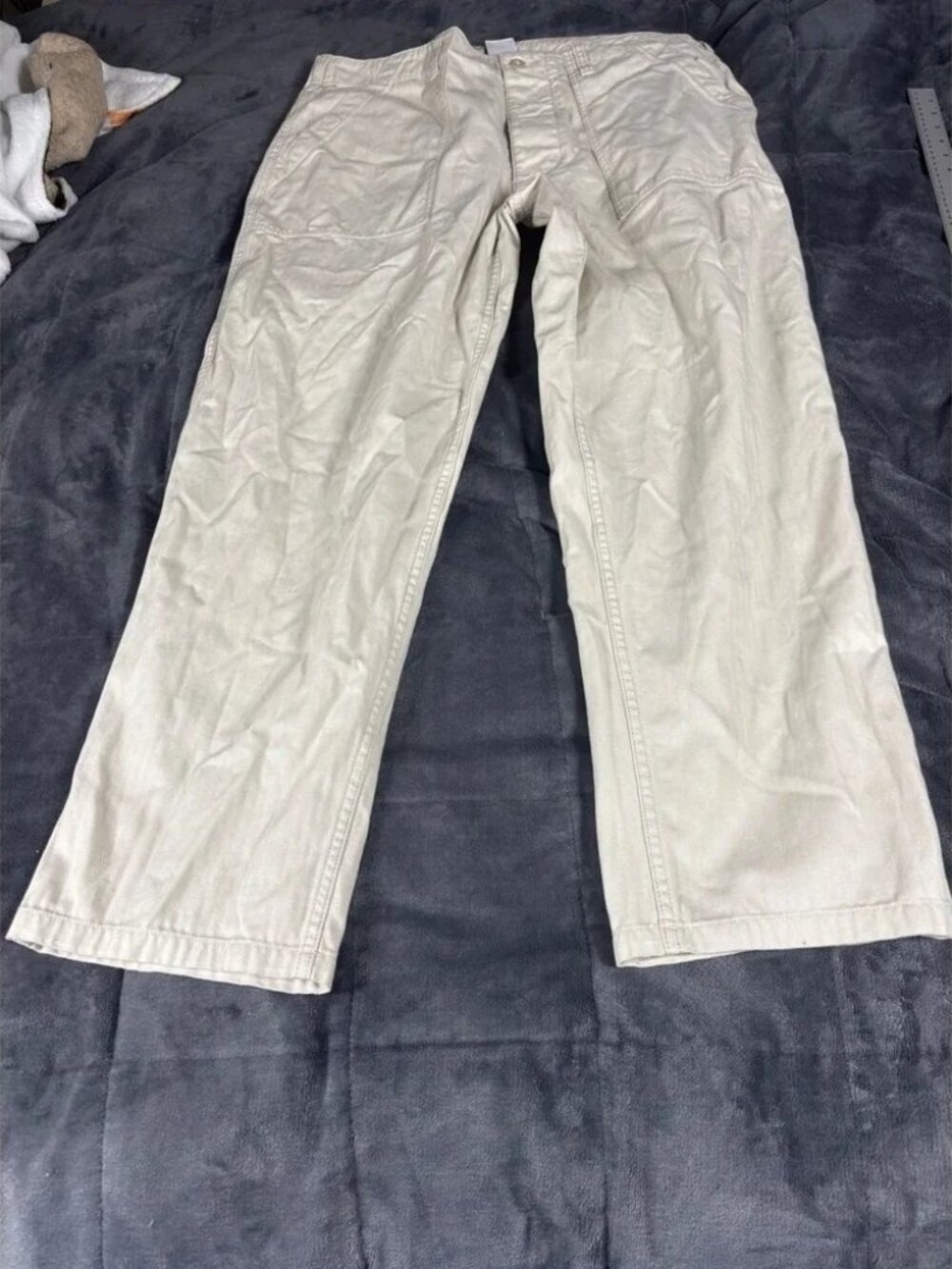 Nike Men's Cargo Pants Beige Size 36 G G Cotton Utility‎ Casual